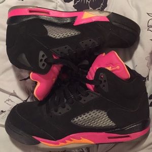 Jordan retro 5s , citrus size 6.5y