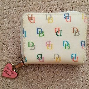 Vintage Dooney and Bourke Signature Mini Wallet