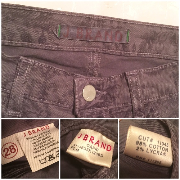 J Brand // 835 Baroque Print Capri - Picture 4 of 4