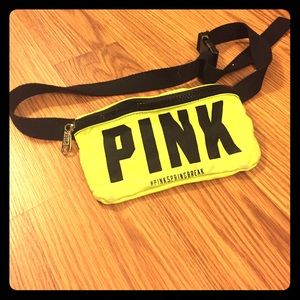 Neon yellow PINK fanny pack
