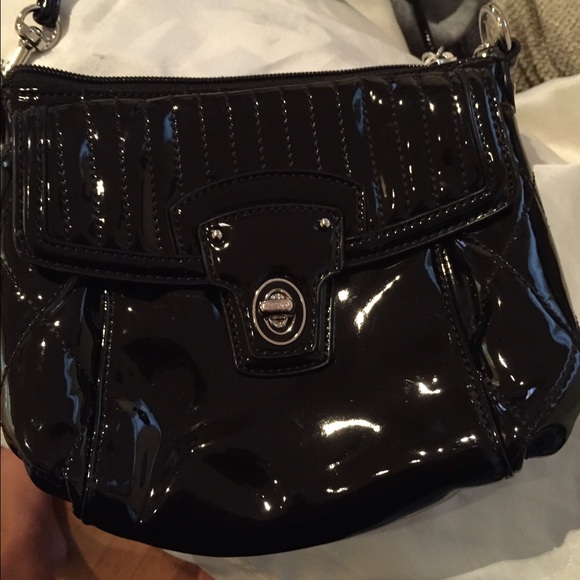Coach pleather shoulder purse