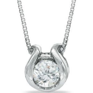 Zales Necklace (14k white gold)
