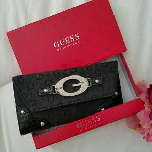 Guess by Marciano Black Logo Wallet