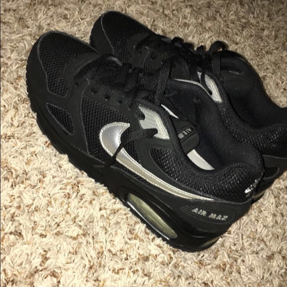 Black & Silver Air Max Size 8.