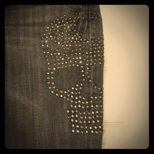 Miss Me Skull Skinny Jeans