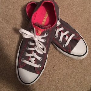 Grey and Pink Converse