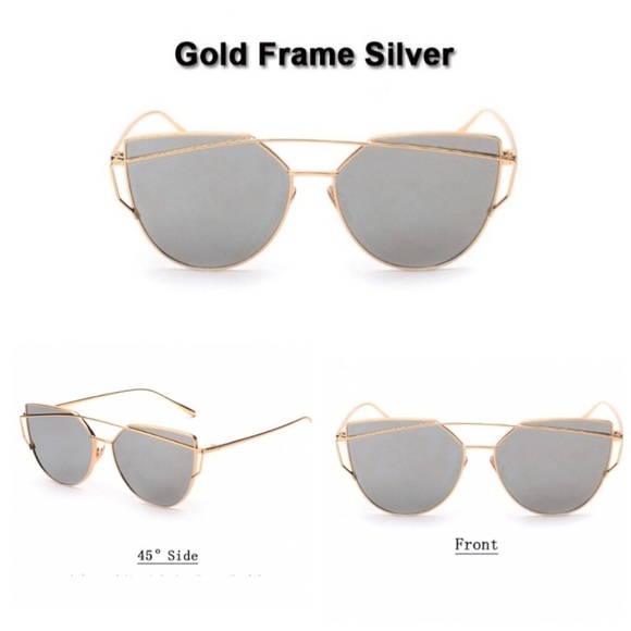 Retro Flat Lens Metal Frame Sunnies - Picture 2 of 4