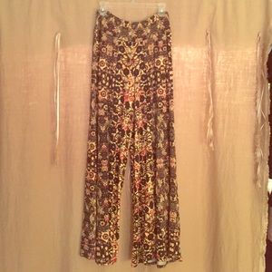 Free people wide leg, high wasted pants