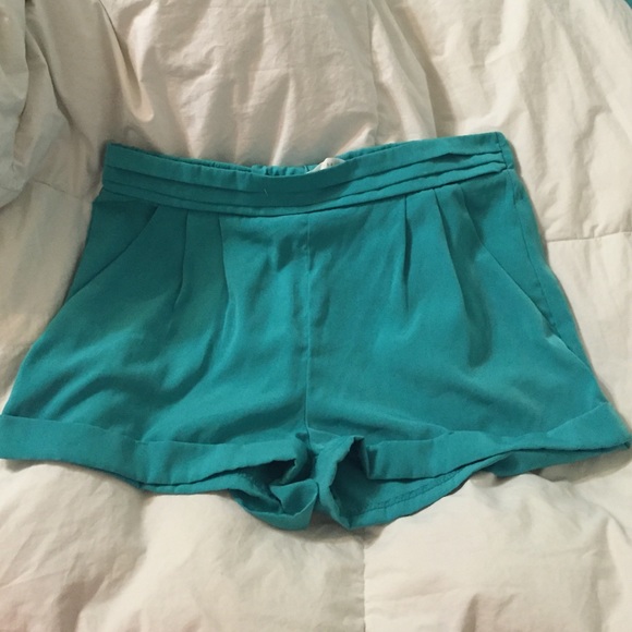 Turquoise shorts