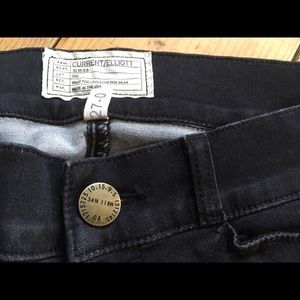 Current Elliott Matte Black Legging Jean 27