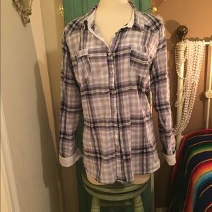 Lightweight Plaid Button Down Shirt