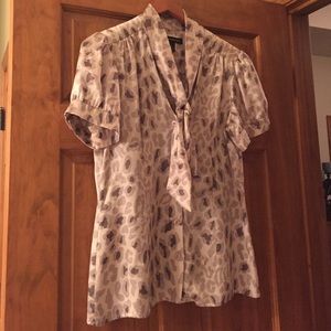 INC Leopard Print Blouse