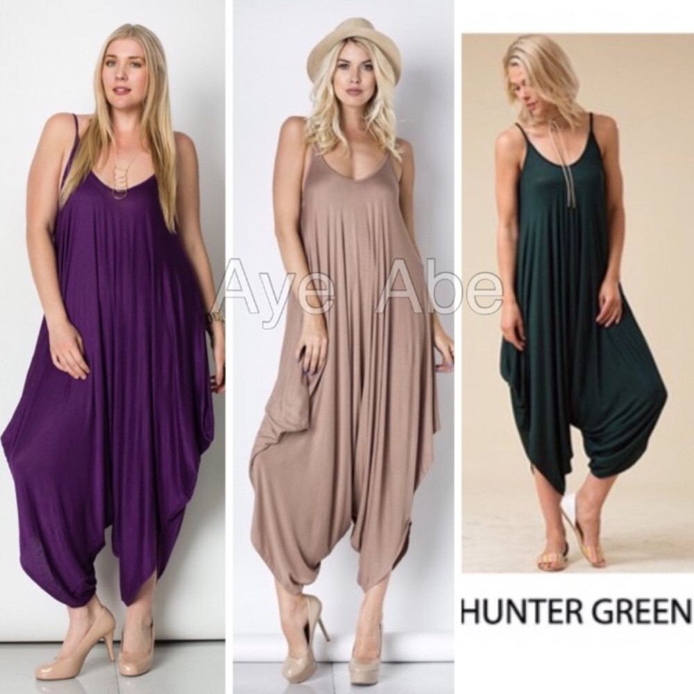 plus size harem oversized loose fit jumpsuit sold - Picture 4 of 5