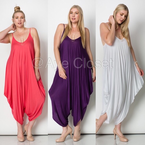 plus size harem oversized loose fit jumpsuit sold - Picture 3 of 5