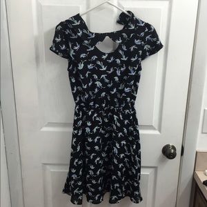 Lauren Conrad Black Dress with Birds