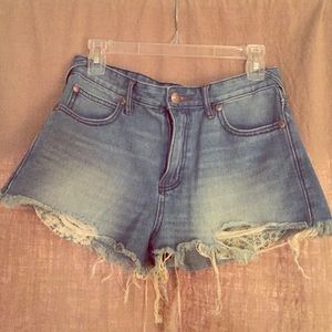 Free People jean shorts
