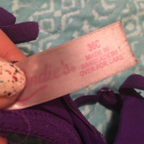 Candies Purple Bra - Picture 2 of 2