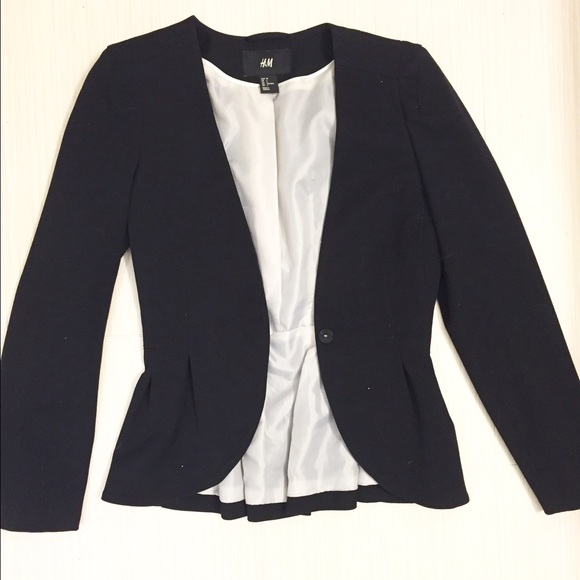 H&M size 4 peplum blazer
