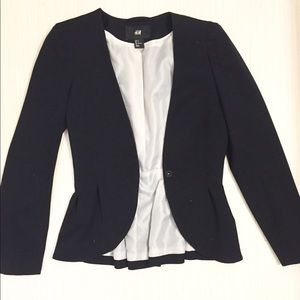 H&M size 4 peplum blazer