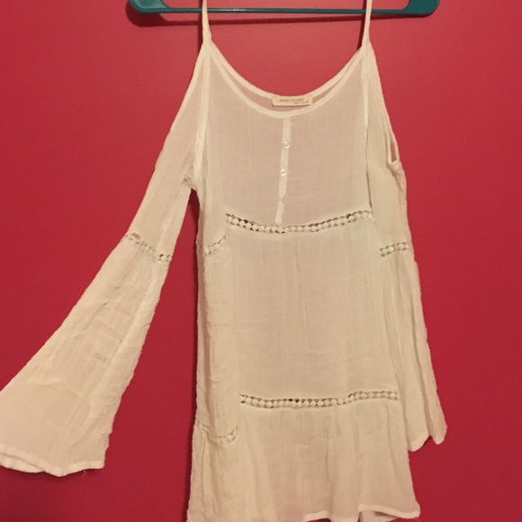 White off the shoulder boho top