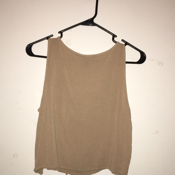 Loose Lace-Up Crop Top - Picture 2 of 2