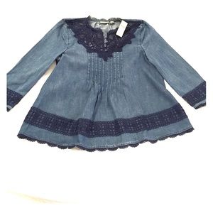 Detailed denim top!
