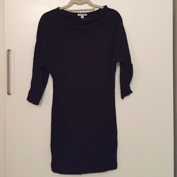 James Perse Black Dolman Sweatshirt Dress Size XS