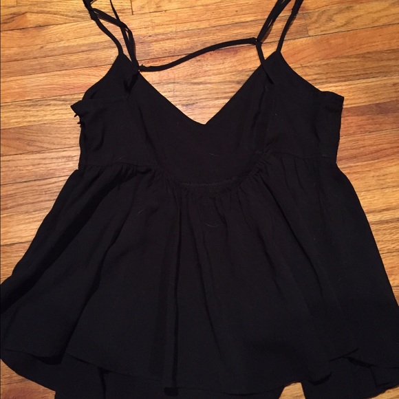 SOLD Forever 21 Flowy Black Top - Picture 2 of 3