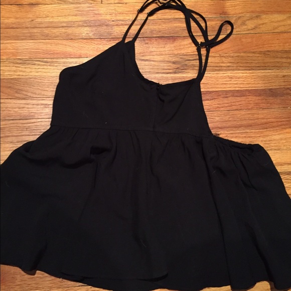 SOLD Forever 21 Flowy Black Top - Picture 3 of 3