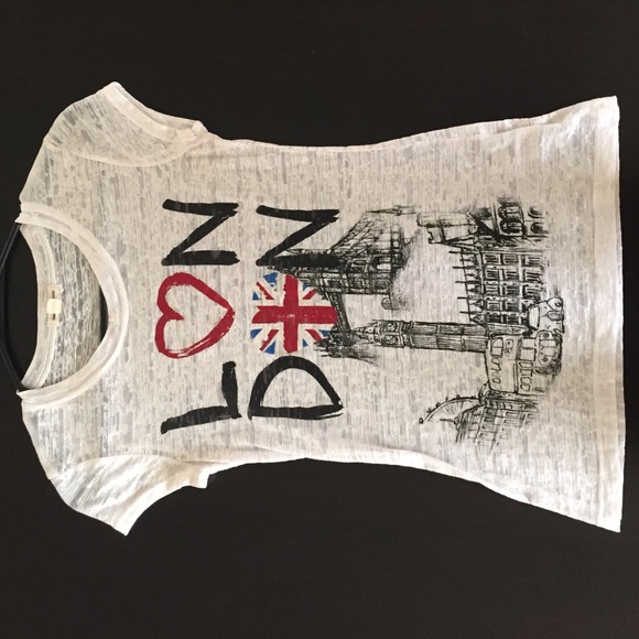 Glittered 'London' t shirt. Gorgeous artwork