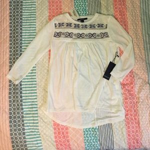 Southwestern-Embroidered Top