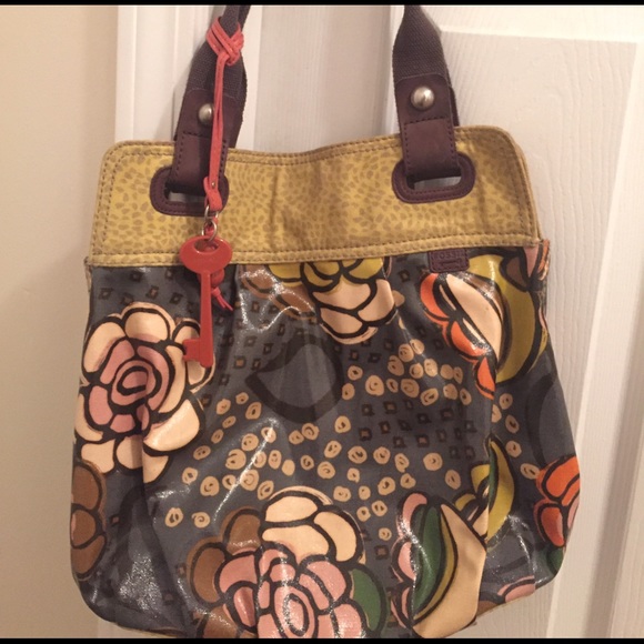 Fossil key per shoulder handbag