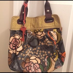 Fossil key per shoulder handbag