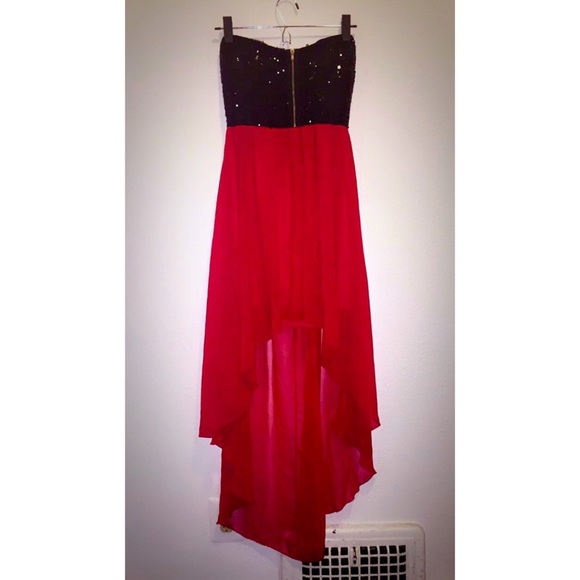 Windsor Red High Low dress