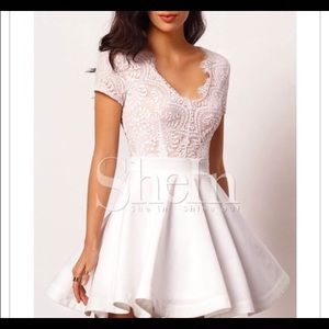 White lace dress