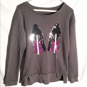 Sequined Heels Sweater