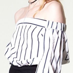 Storets off shoulder top, new with tags.