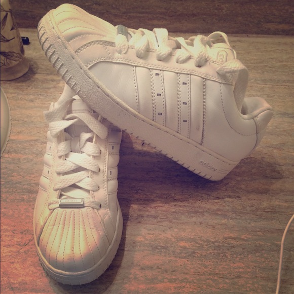 Adidas Shoes - White Adidas Superstars