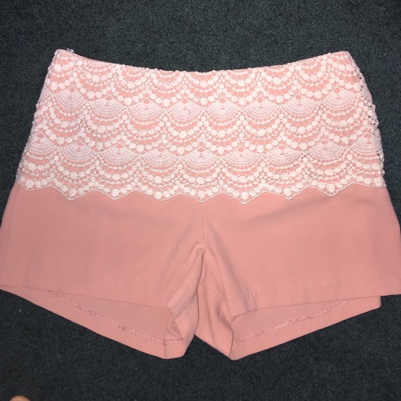Lace rimmed shorts