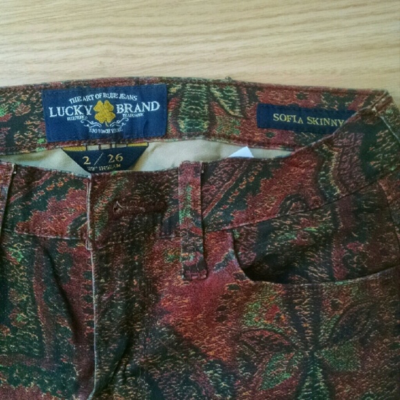 Lucky Paisley Skinny Jeans - Picture 3 of 3