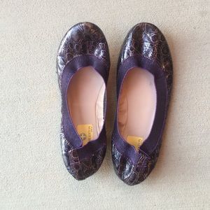 Purple ballet flats