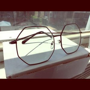 Octagon Eyeglasses (no medicine)