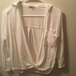 Cute White Blouse from Charlotte Russe