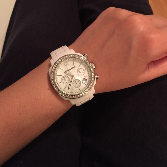 White Michael Kors watch