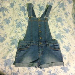 Jean Overall Shorts