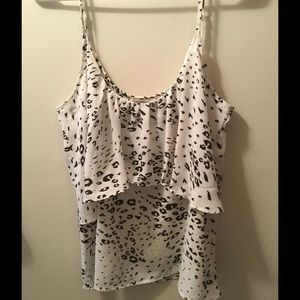 White and Black Tank Top from Cotton On
