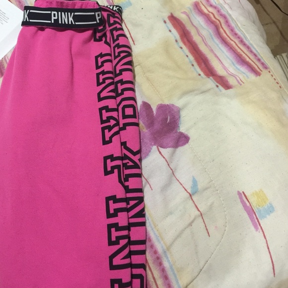 Victoria secret pink cuff sweat pants size medium