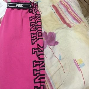 Victoria secret pink cuff sweat pants size medium
