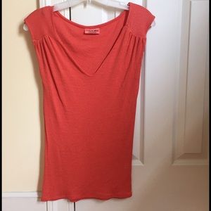 Michael Stars coral v neck  tank top