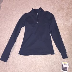 black nike quarter zip